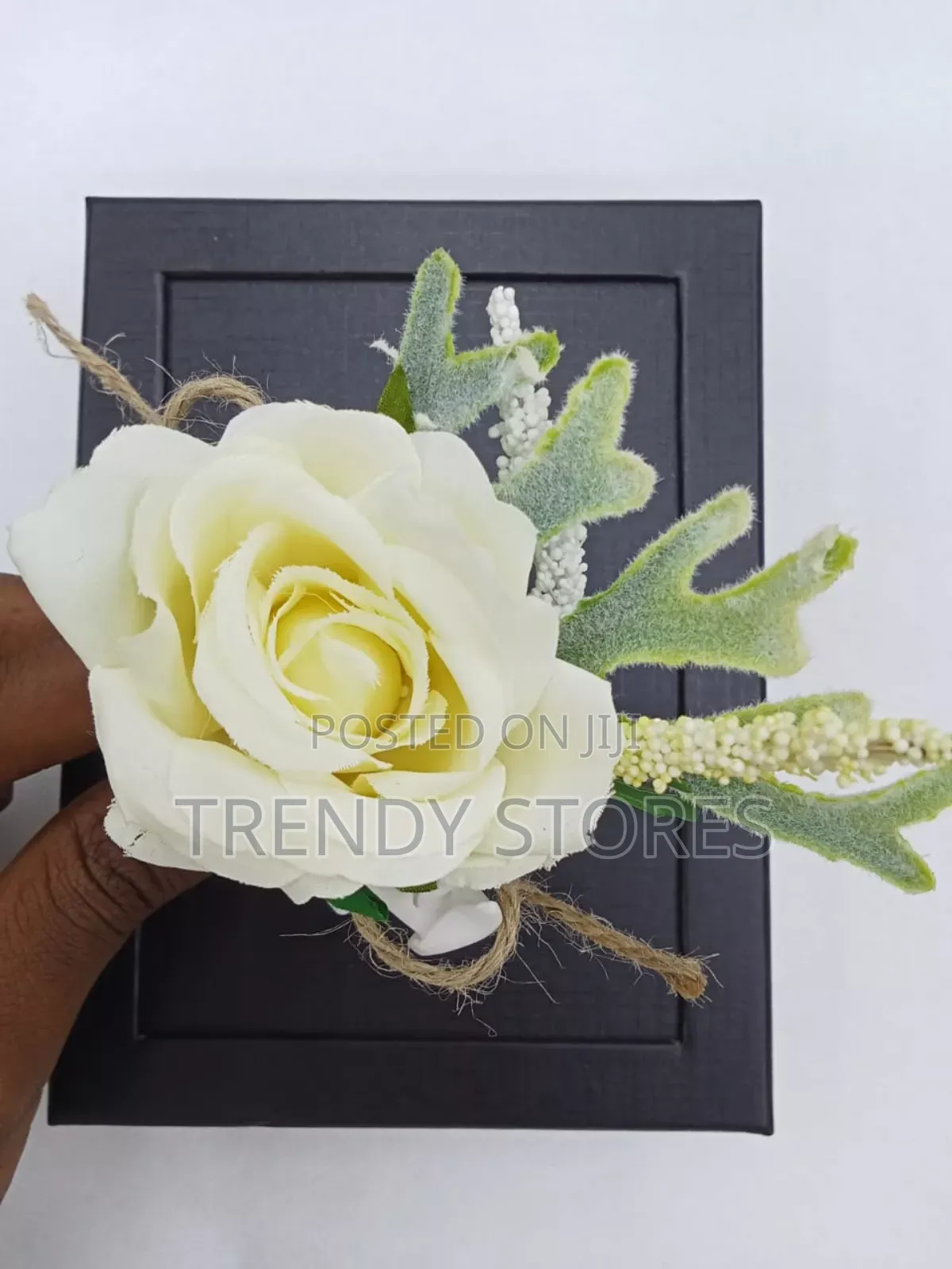 White Rose Pocket Suit Flower