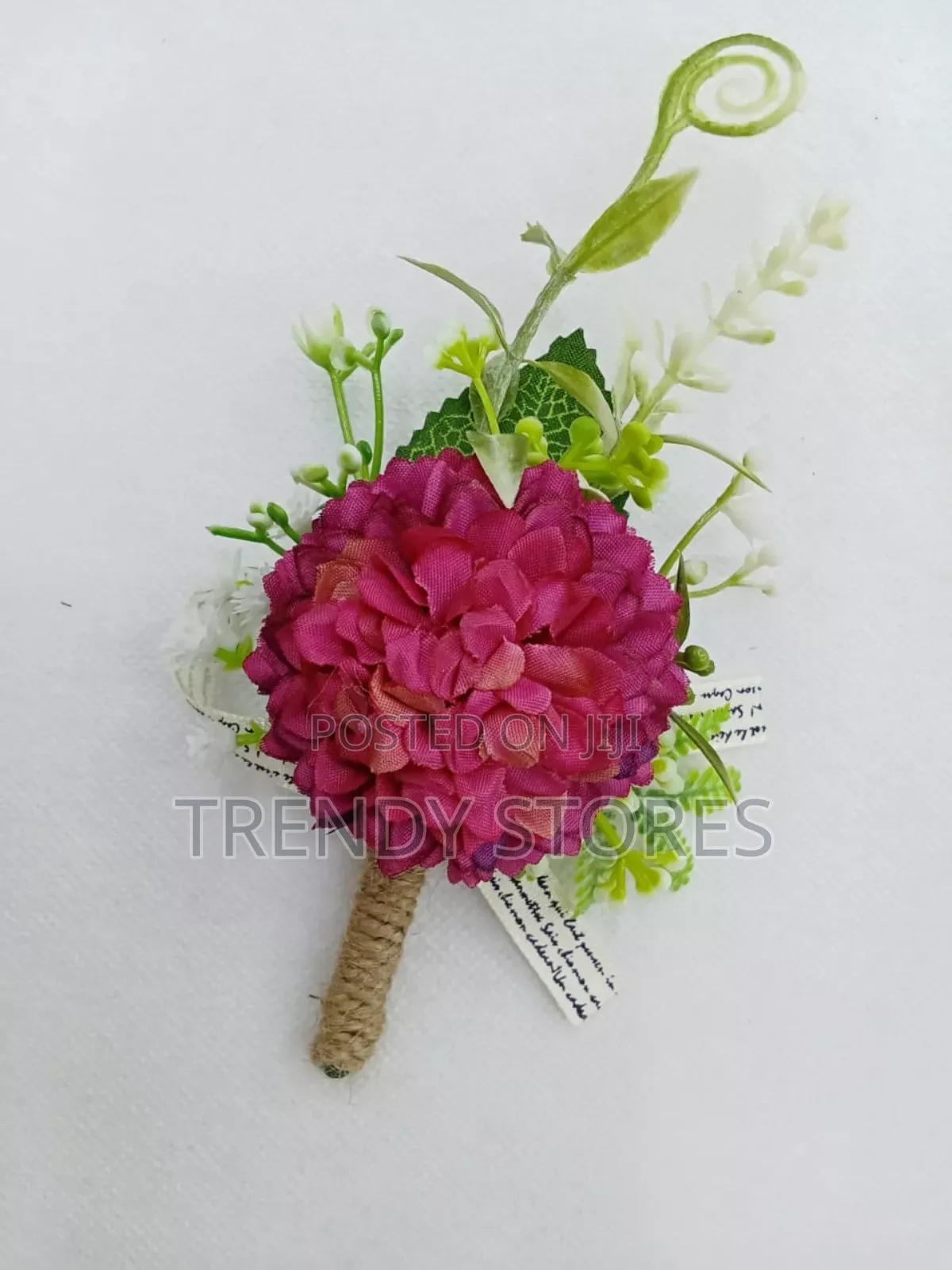 Carnation Suit Pocket Flower