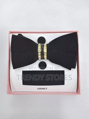 Velvet Bow Tie With Pocket Square - thumbnail 2