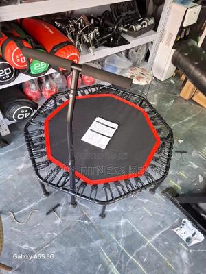 Mini Trampoline With Adjustable Handle Fitness Trampoline