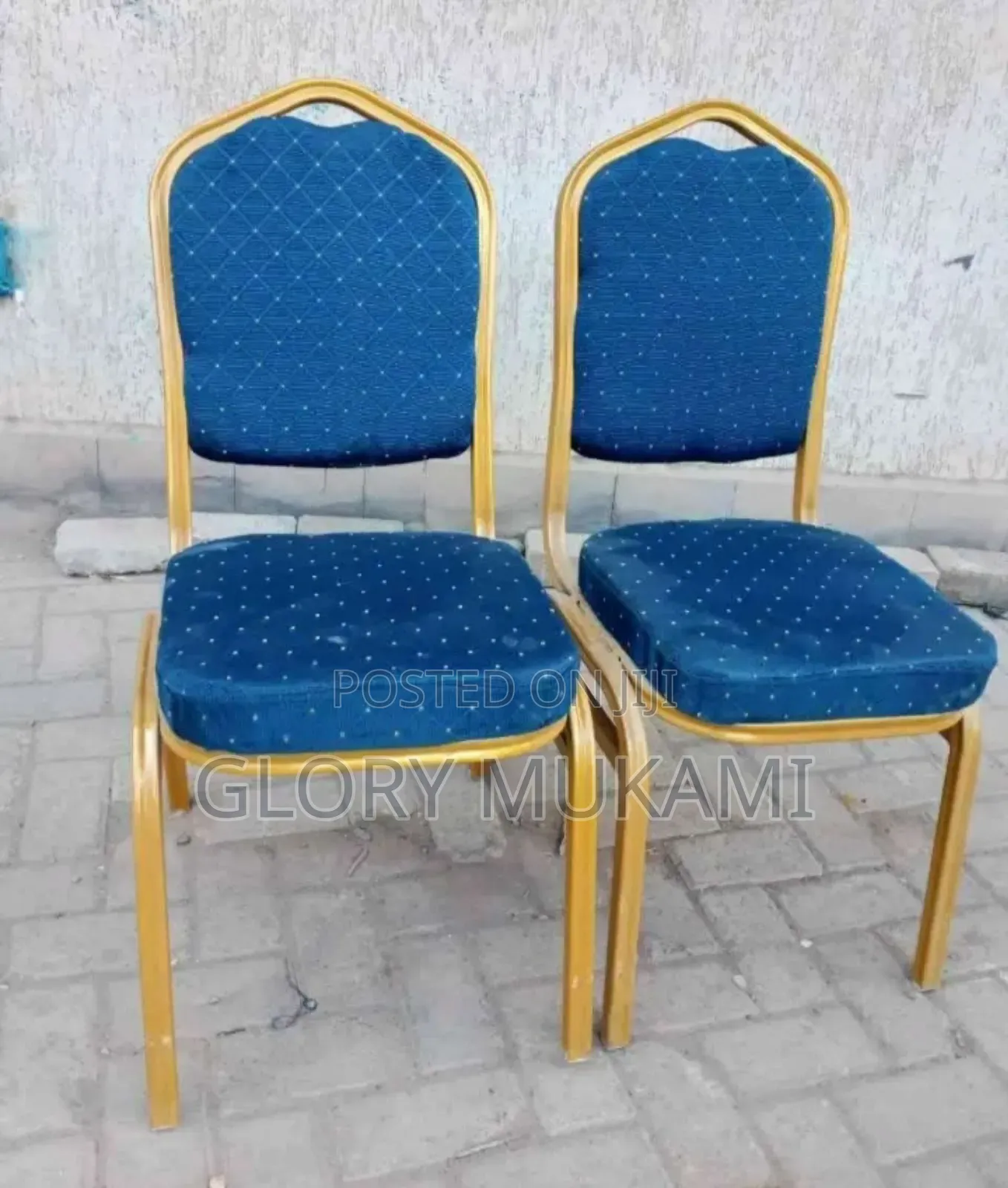 Blue Imported Conference Chairs
