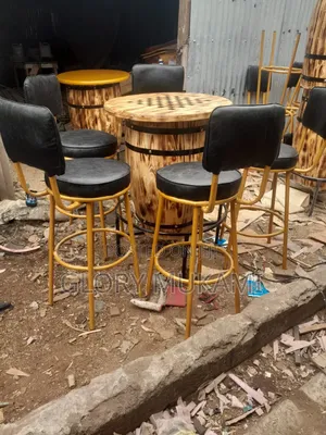 Wine Barrels and Bar Chairs