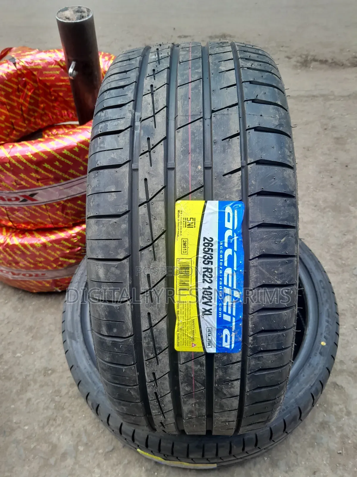 265/35 R22 Accelera Tyres Made in Indonesia Brand New