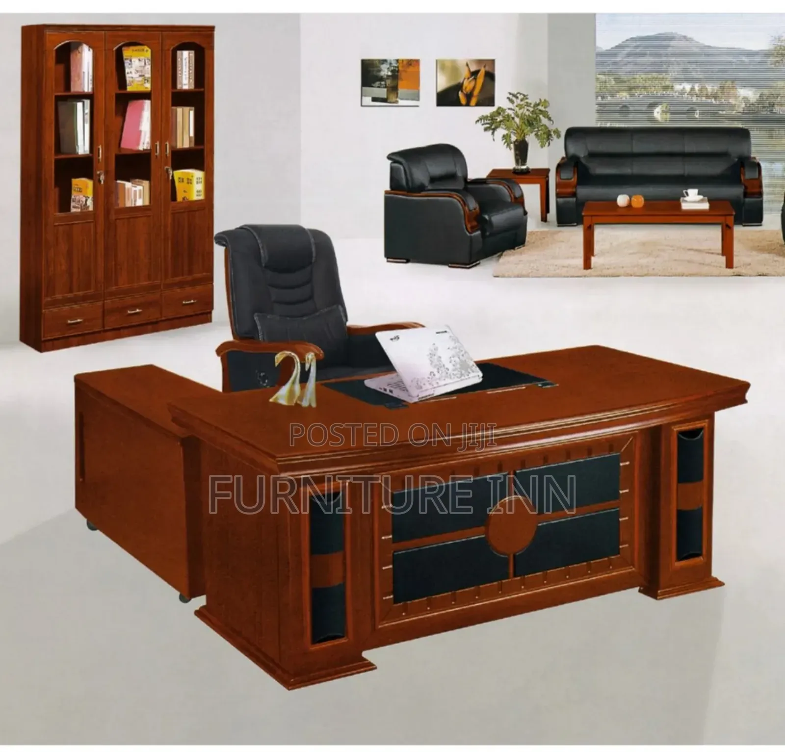 1.8 M Directors Executive Mahogany Office Table