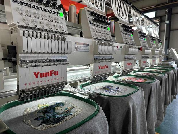 6 Head Embroidery Machine 12 Needles Efficient Reliable - main view