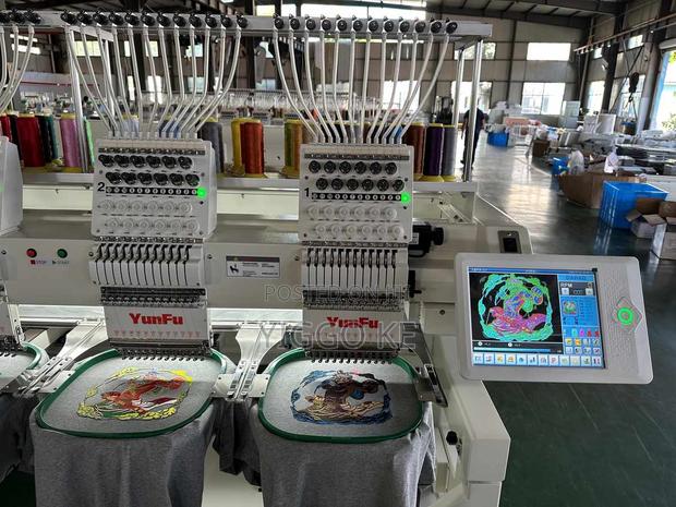 6 Head Embroidery Machine 12 Needles Efficient Reliable - thumbnail 2