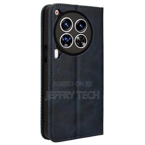 Bofink Vintage Tecno Camon 30 Premier Leather Case - Blue - thumbnail 2