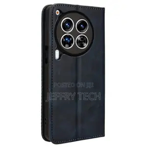 Bofink Vintage Tecno Camon 30 Premier Leather Case - Blue
