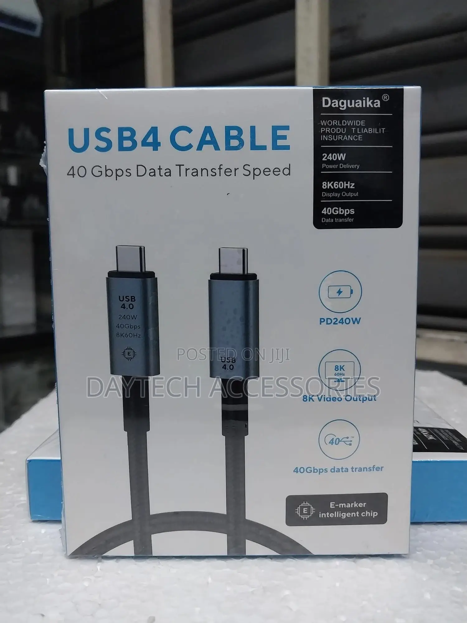 Usb 4.0 240w Type-C to Type-C Display-Data and Ultra Fast