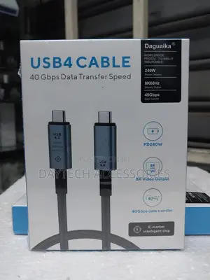 Usb 4.0 240w Type-C to Type-C Display-Data and Ultra Fast