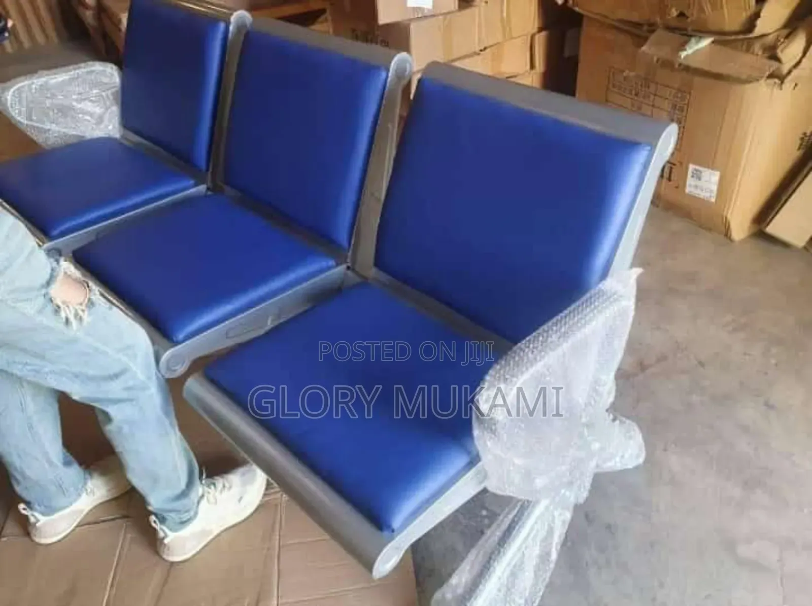 Blue Waiting Chair