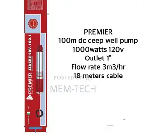 Premier 100m Dc Deep Well Pump 1000W