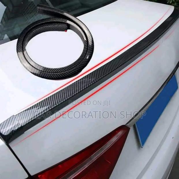 Carbon Style Finish Rubber Boot Spoiler