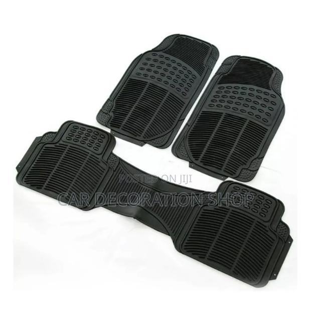 Black Car Dust Mud Mats With Rear Cojoined 1pc Style