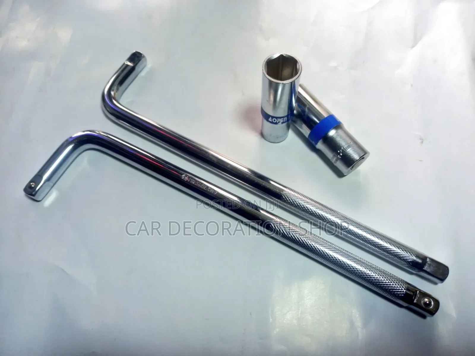 L Spanner Handle With Different Deep Sockets 17/19/21/23