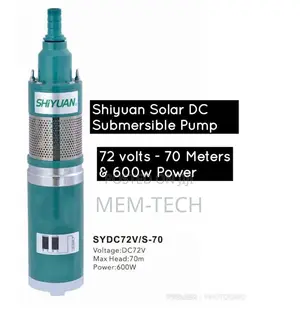 Powerful Shiyuan Solar Dc Submersible Pump 72V 70M 600W