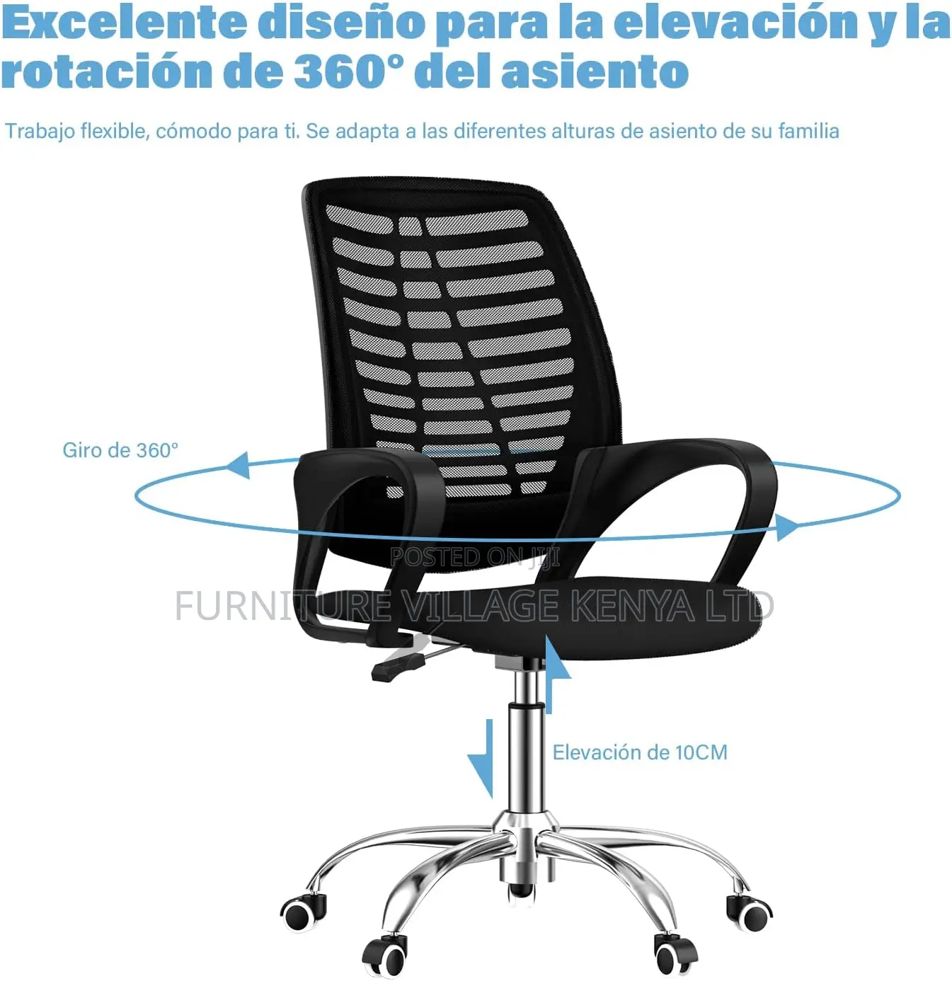 Office Chairs - Strong Mesh Home Office/ Staff Swivel Seat