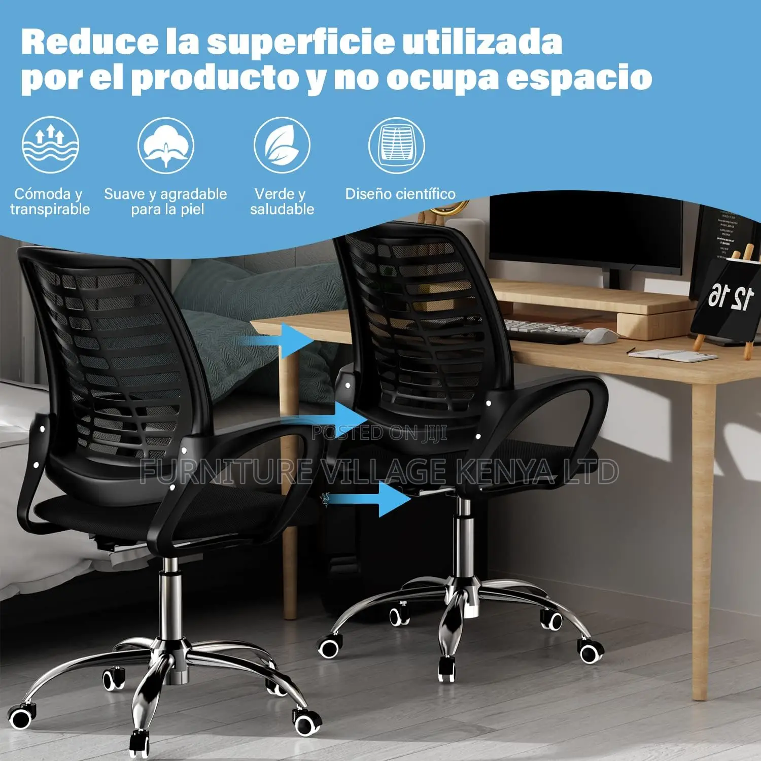 Office Chairs - Strong Mesh Home Office/ Staff Swivel Seat