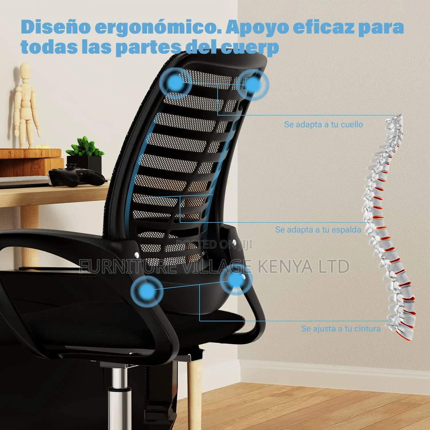 Office Chairs - Strong Mesh Home Office/ Staff Swivel Seat