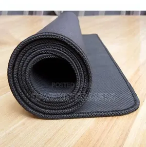 Black Plain Extra Large Mouse Pad