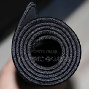 Black Plain Extra Large Mouse Pad