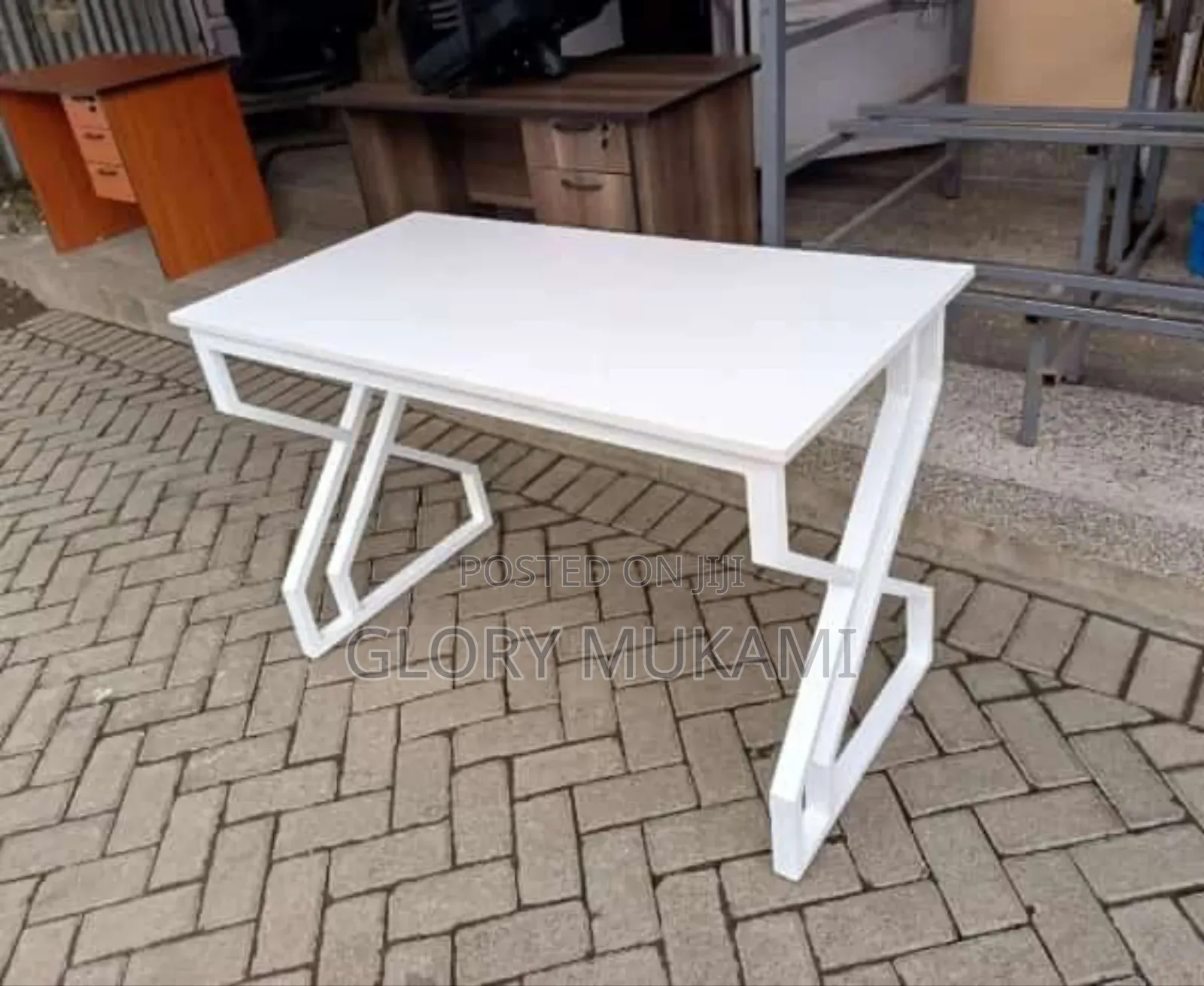 White Office Study Table