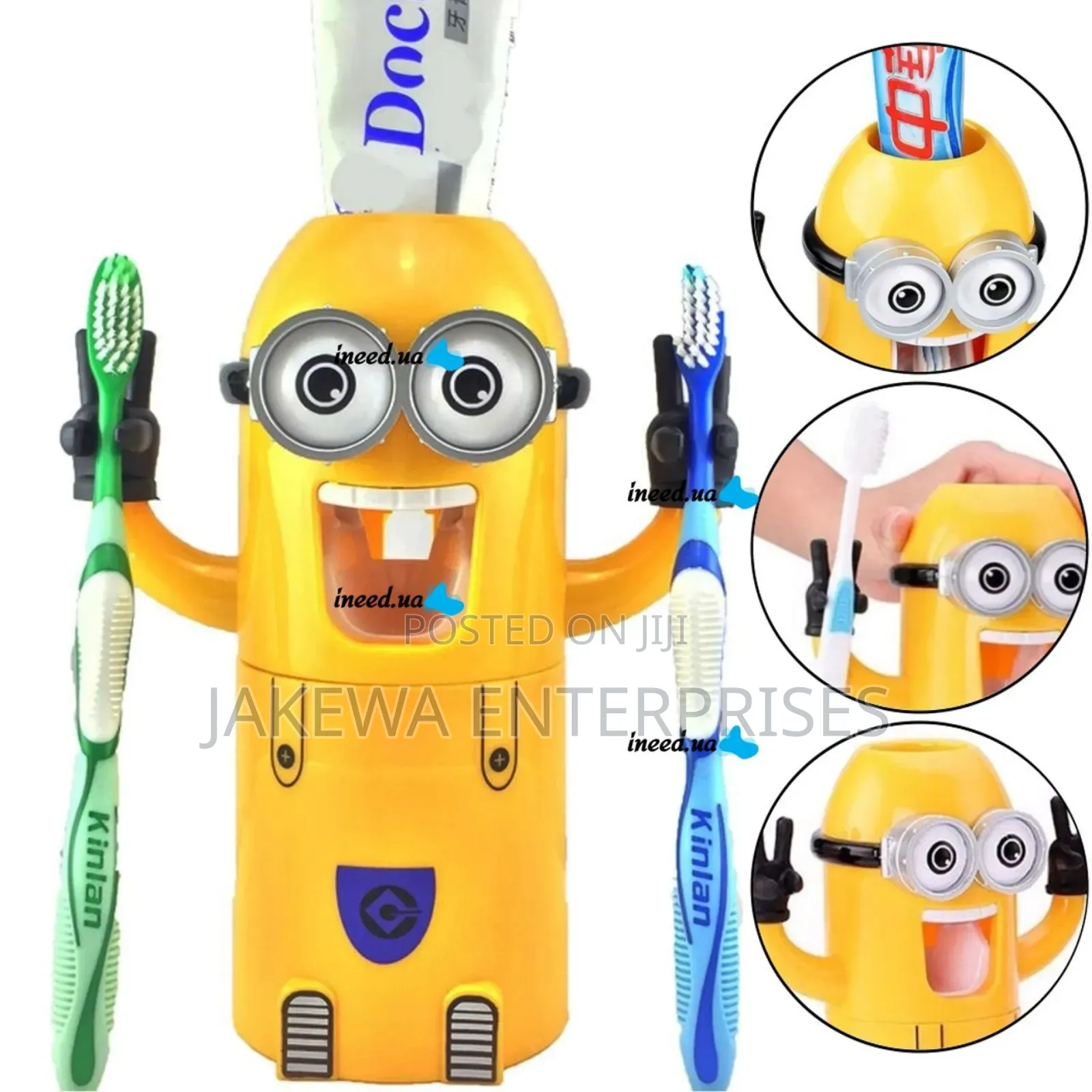 Minions Automatic Toothpaste Dispenser Kid Toothbrush Holder