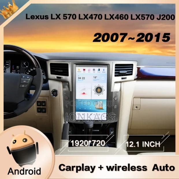 Android Vertical Radio For Lexus 570 , 2007-2015 - main view