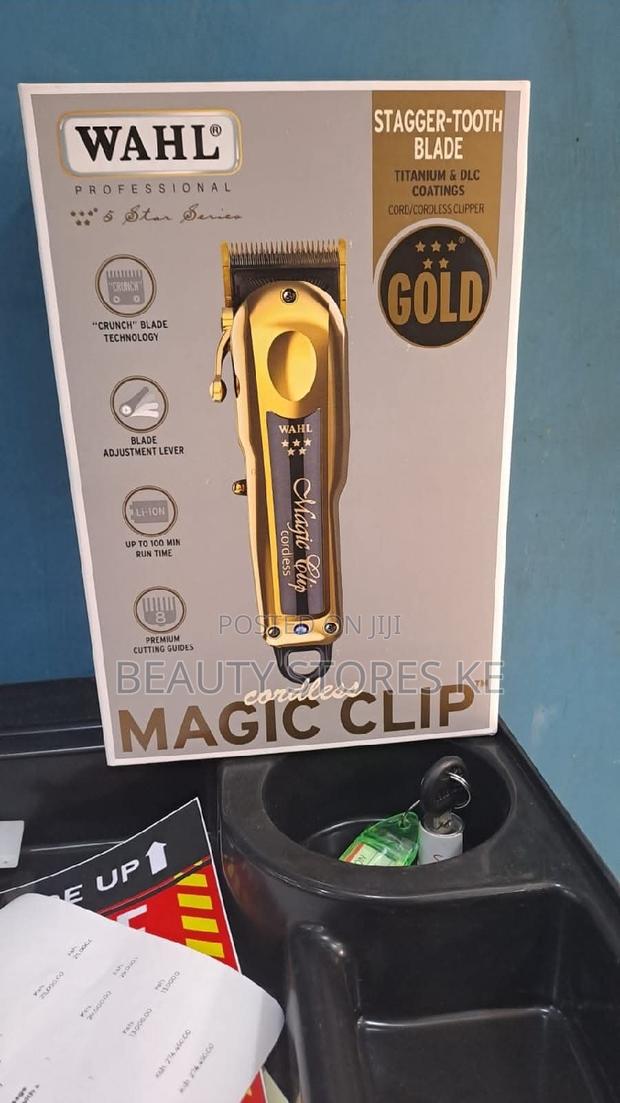 Gold Magic Clip Cordless Shaving Machine - main view