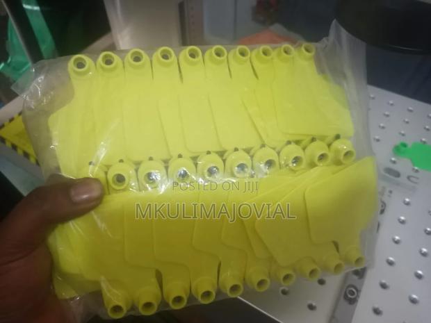Yellow Blank Animal Ear Tags