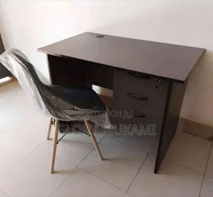 Grey Home Office Desk and Chair