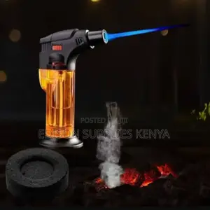 Refillable Charcoal Gas Lighter Flame Fire Instant Charcoal Butane