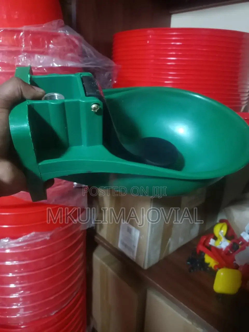 Plastic Green Cow Drinkers