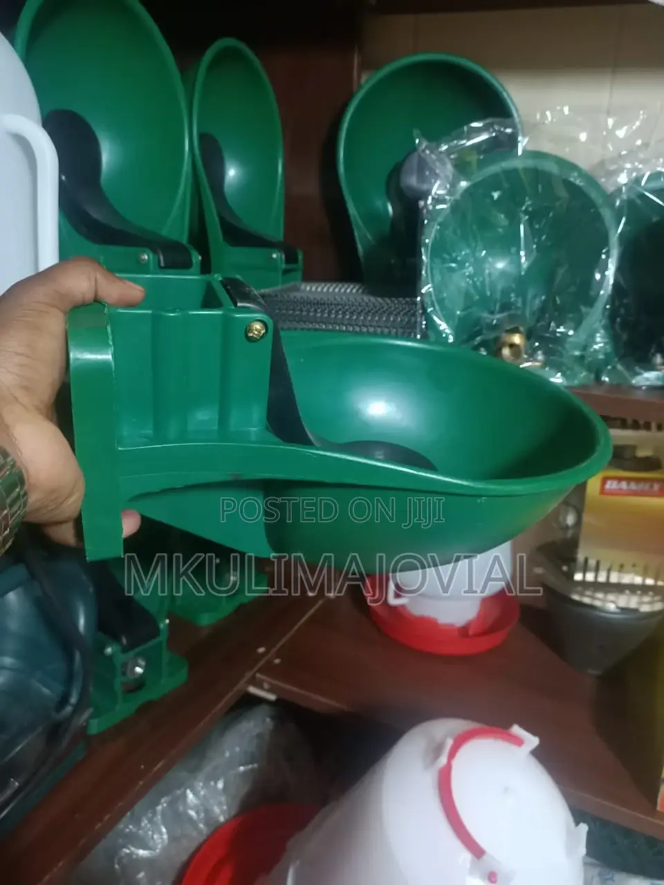 Green Automatic Cow Bowl Plastic Drinker - 1 Pieces