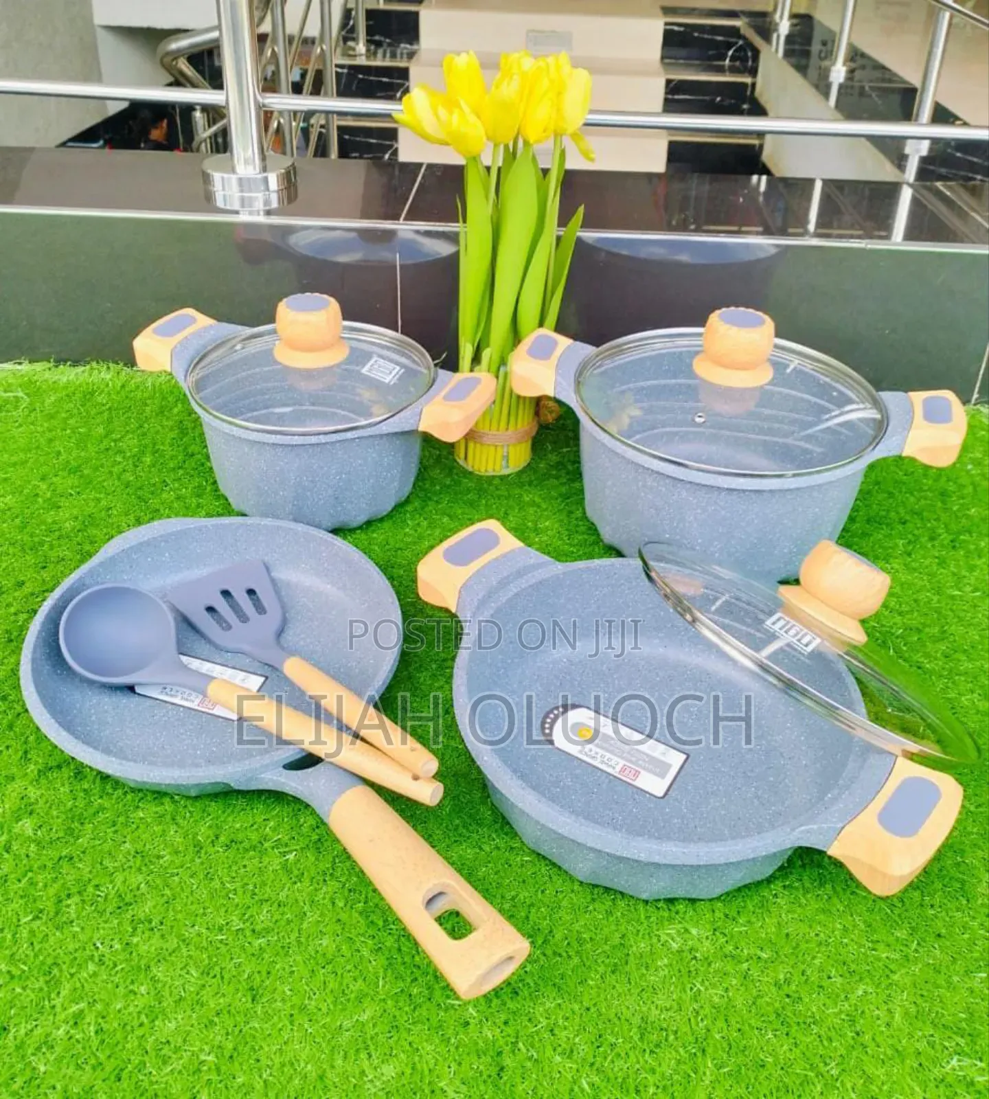 9pcs MGC Granite Cookware Set