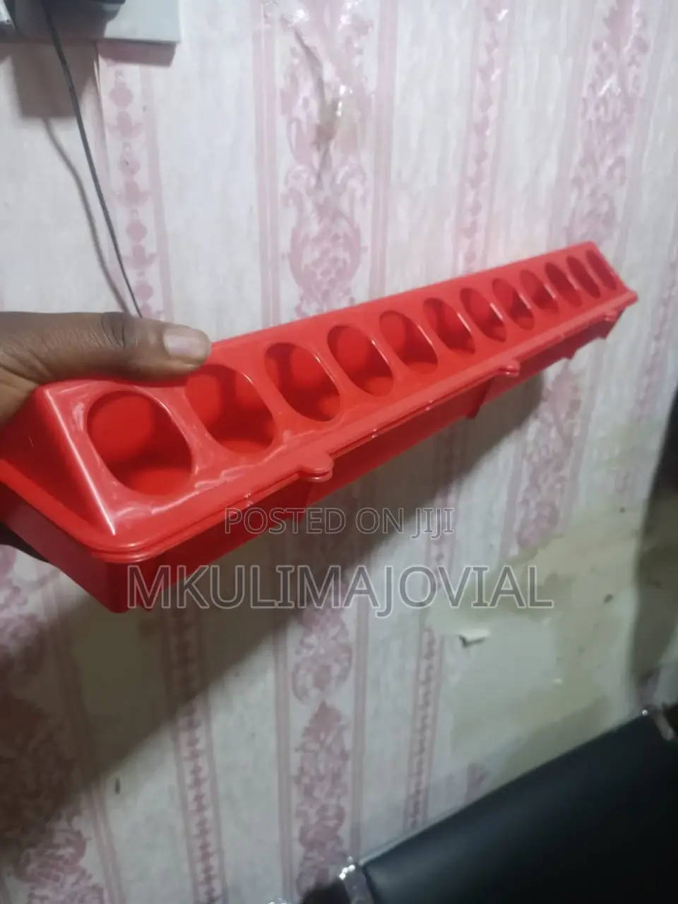 Longitudinal Poultry Feeding Trough 24 Holes