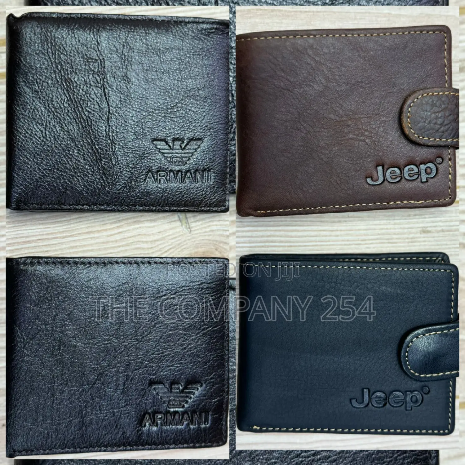 Calvin Klein Lee Emporio Armani Jeep Gucci Leather Wallets