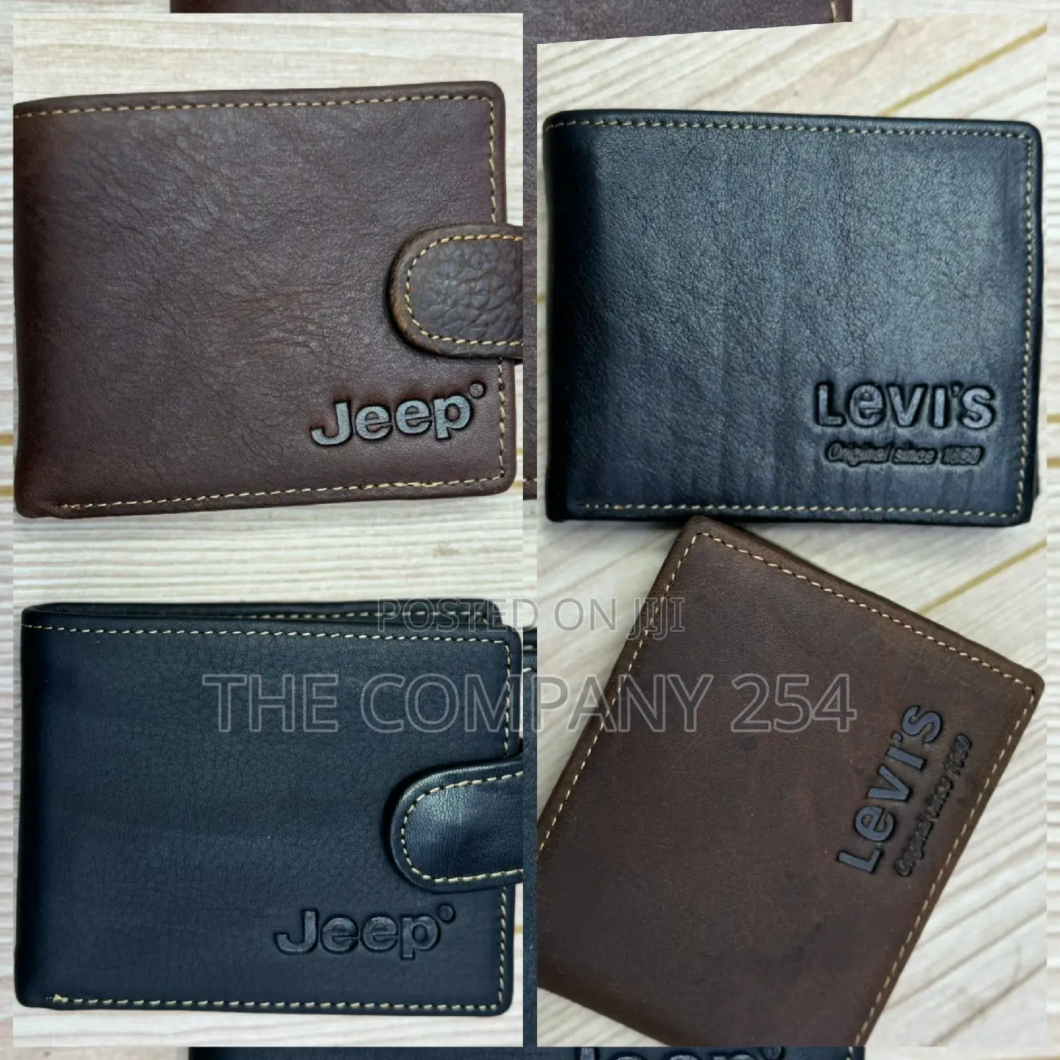 Calvin Klein Lee Emporio Armani Jeep Gucci Leather Wallets