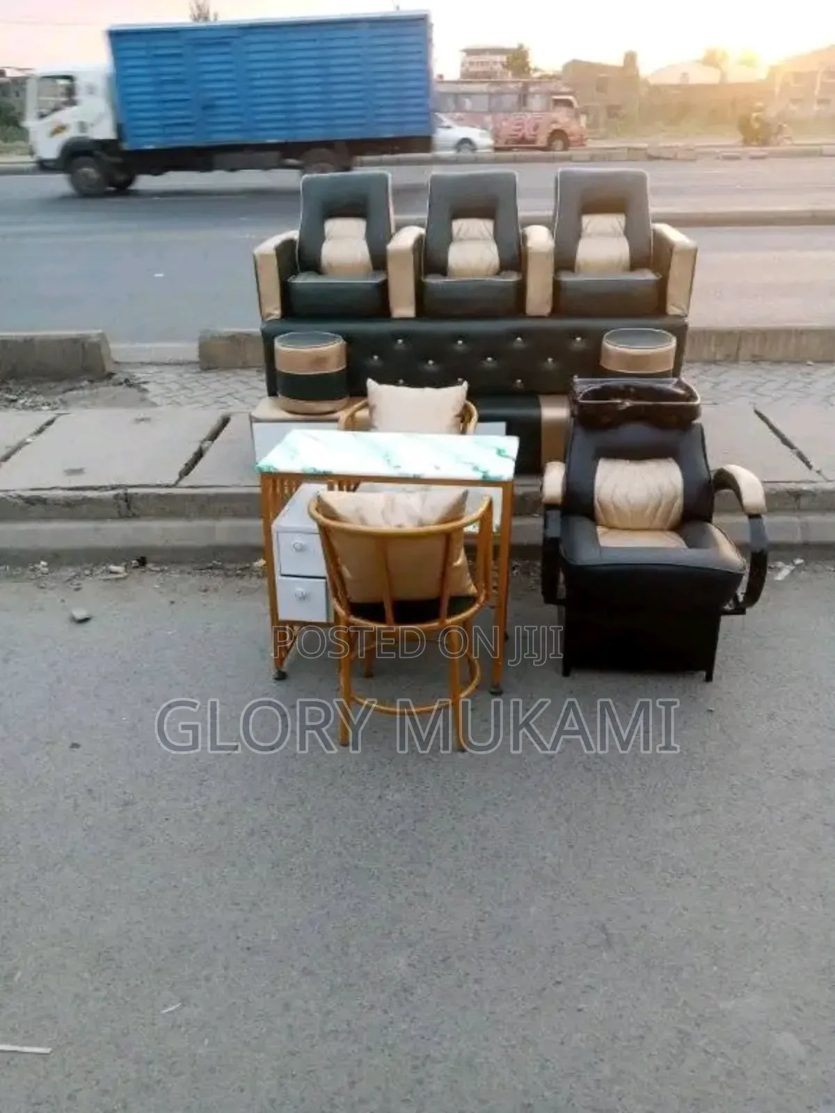 Pedicure Set Salon Sink and Manicure Set