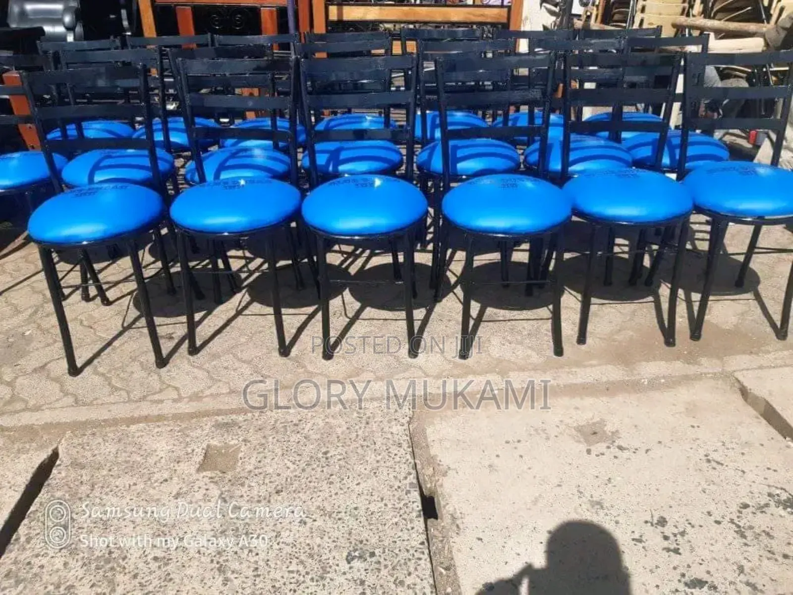 Blue Flat Restaurants and Bar Chairs