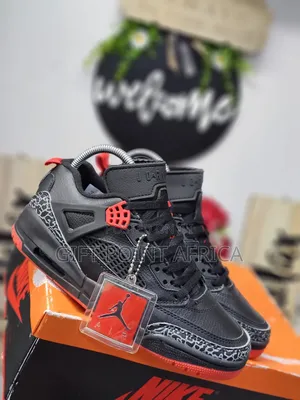Black Jordan 3 Spikes Sneakers