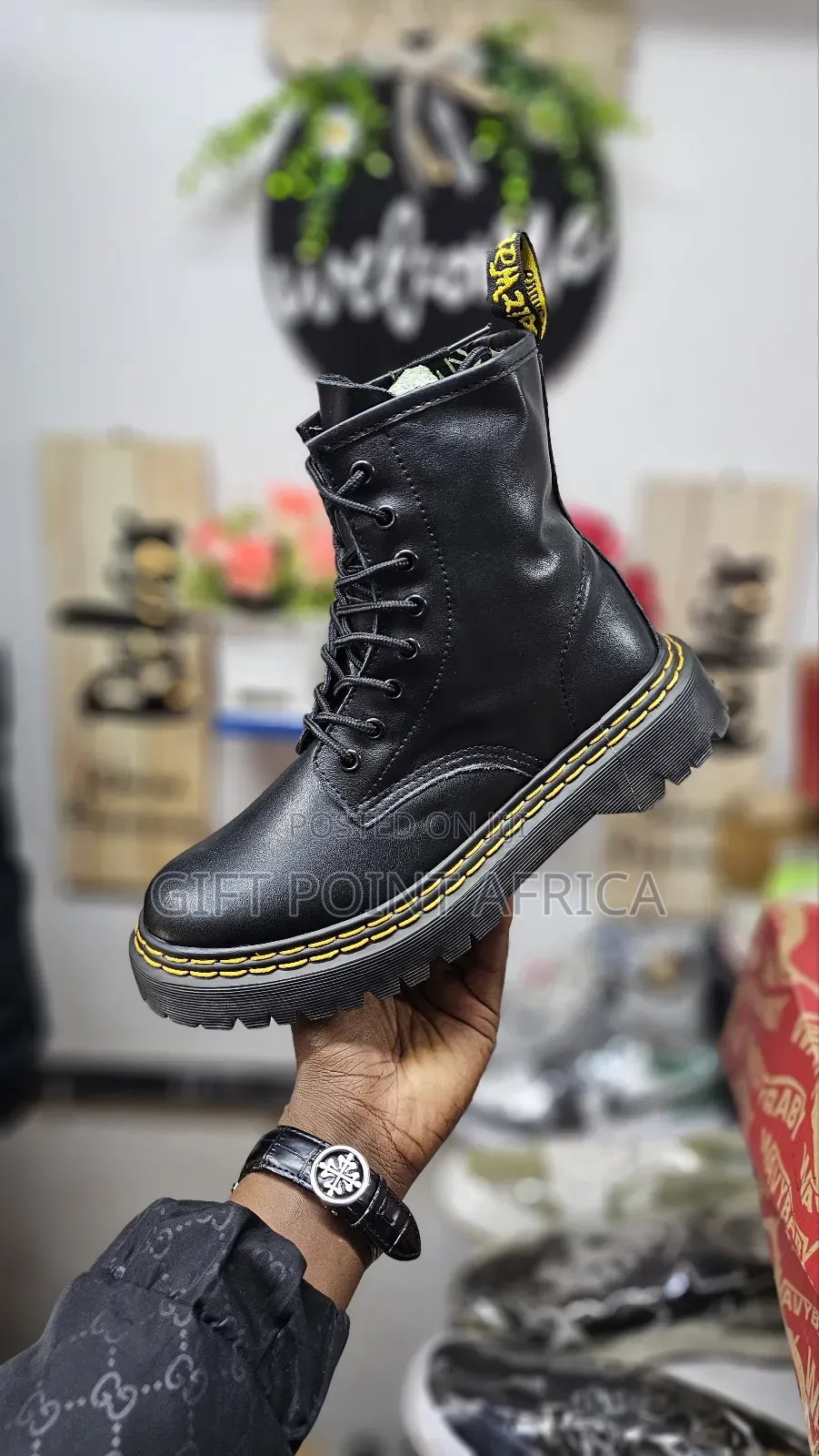 High Cut Dr Martens Double Sole Unisex Shoes