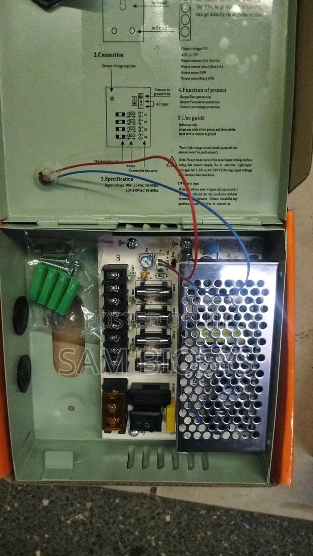12v 5A Power Supply Unit for CCTV Camera - main view