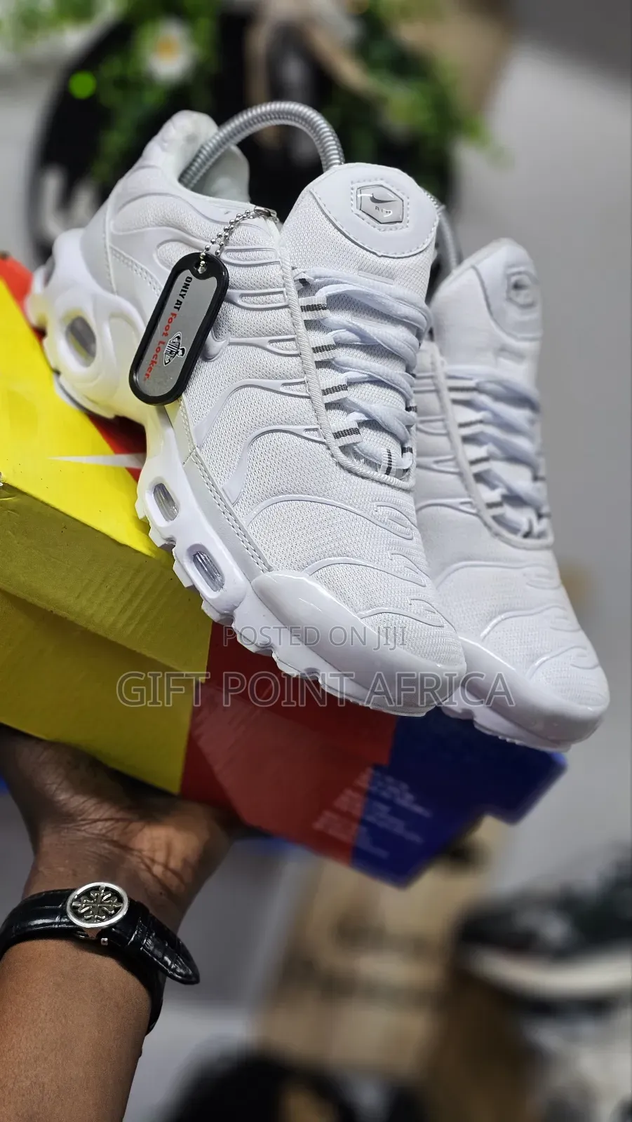White Nike Air Max TN Sneakers for Men