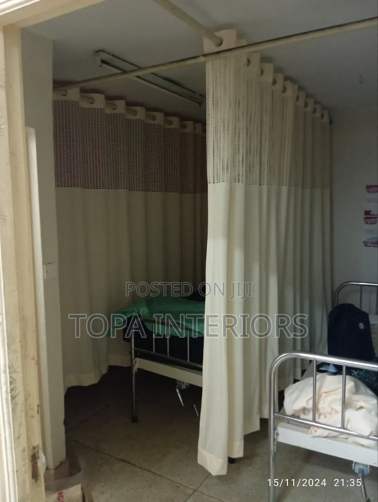 Hospital Bed Partitioning Curtains Cream Hospital Curtains