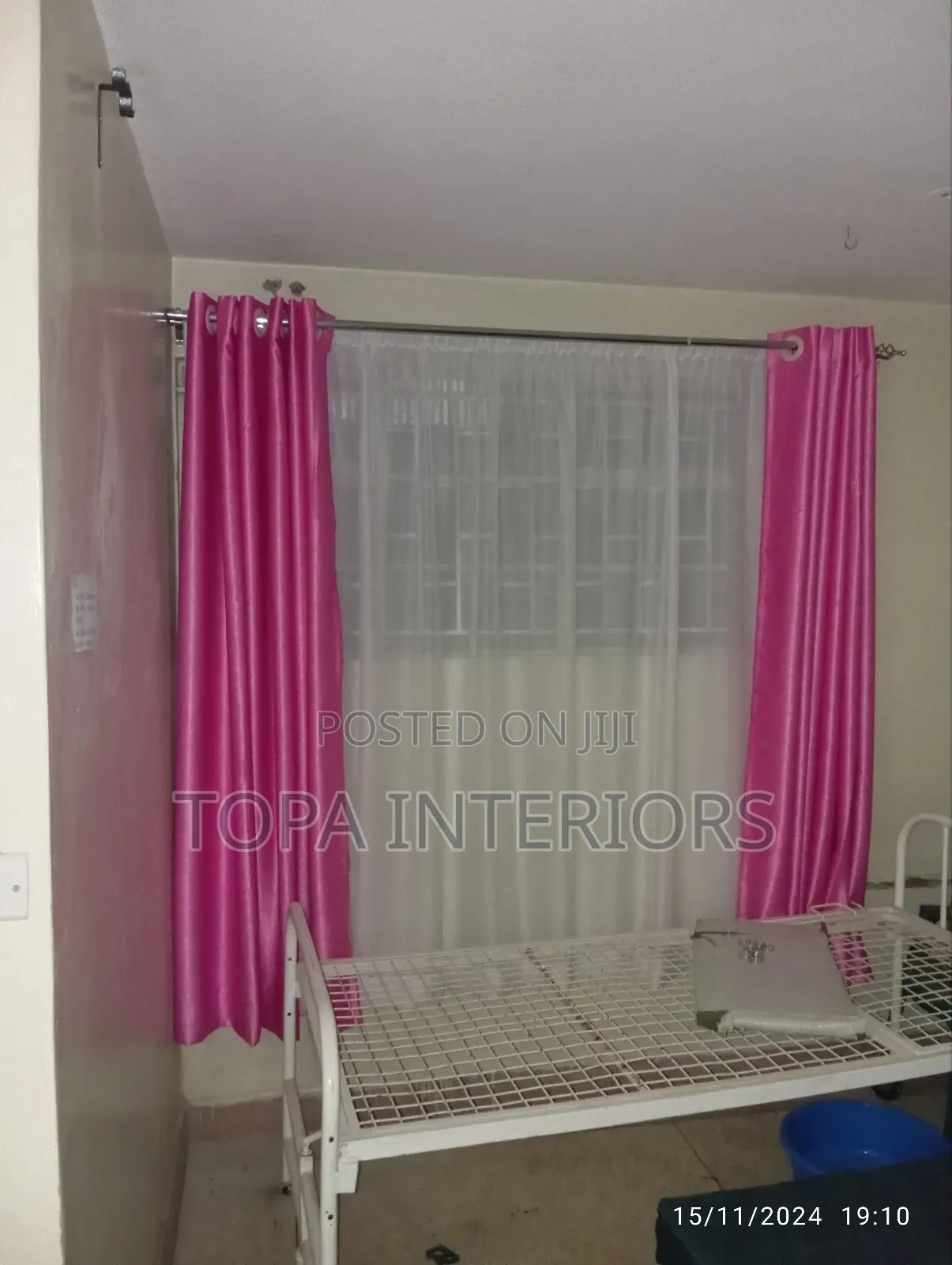 Hospital Pink Window Curtains Post Natal Area Window Curtain