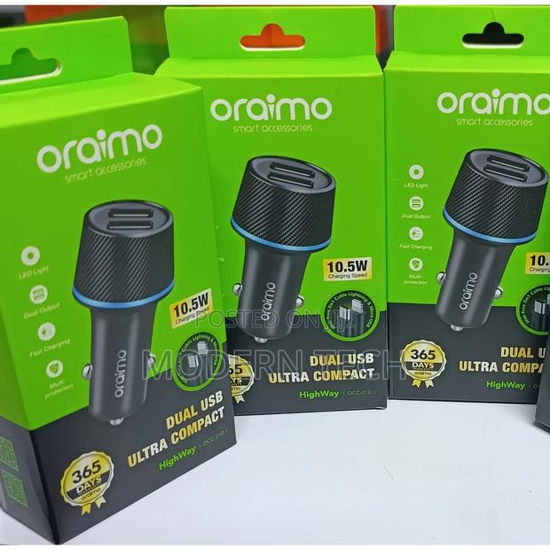 Oraimo OCC-31D Dual-Output Car Charger Head