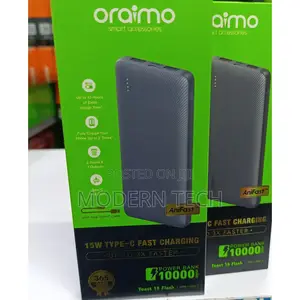 Oraimo Toast 15 10000mah Fast Charging Power Bank