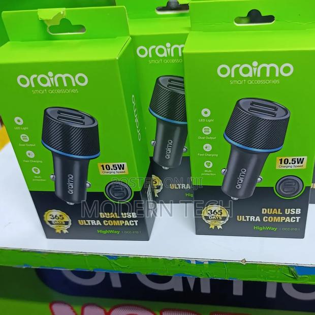 Oraimo Fast Charging Highway Car Charger - thumbnail 2