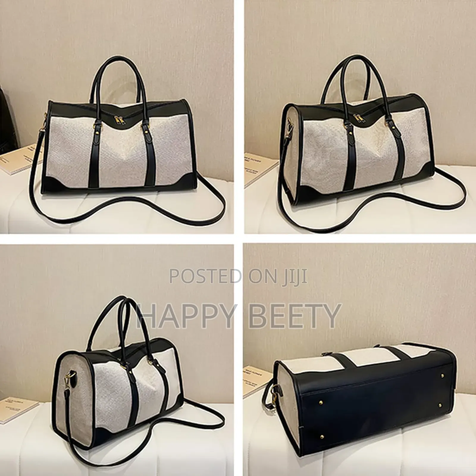 *Vintage Women's Canvas Traveling Bag*